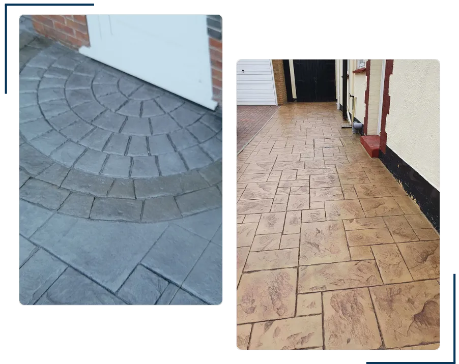 Block paving driveway installation in Essex