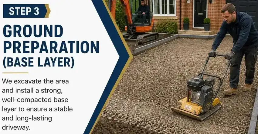 driveway installation process step 3