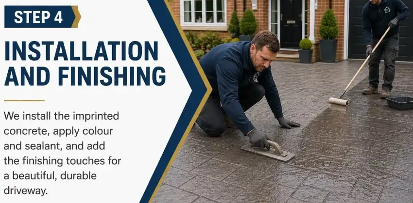driveway installation process step 4