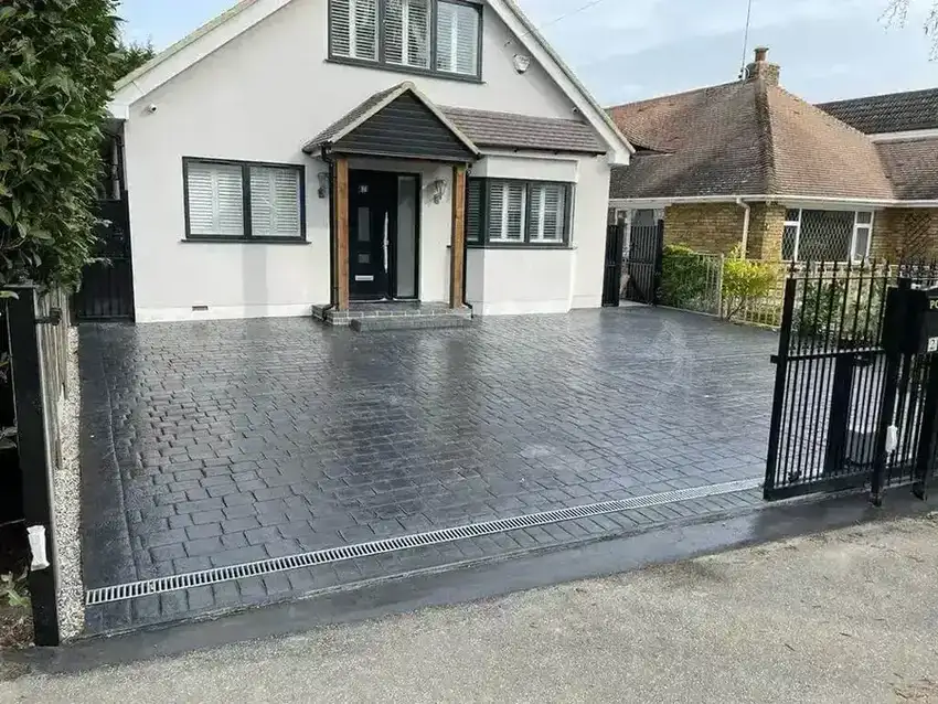 imprinted concrete driveways colours
