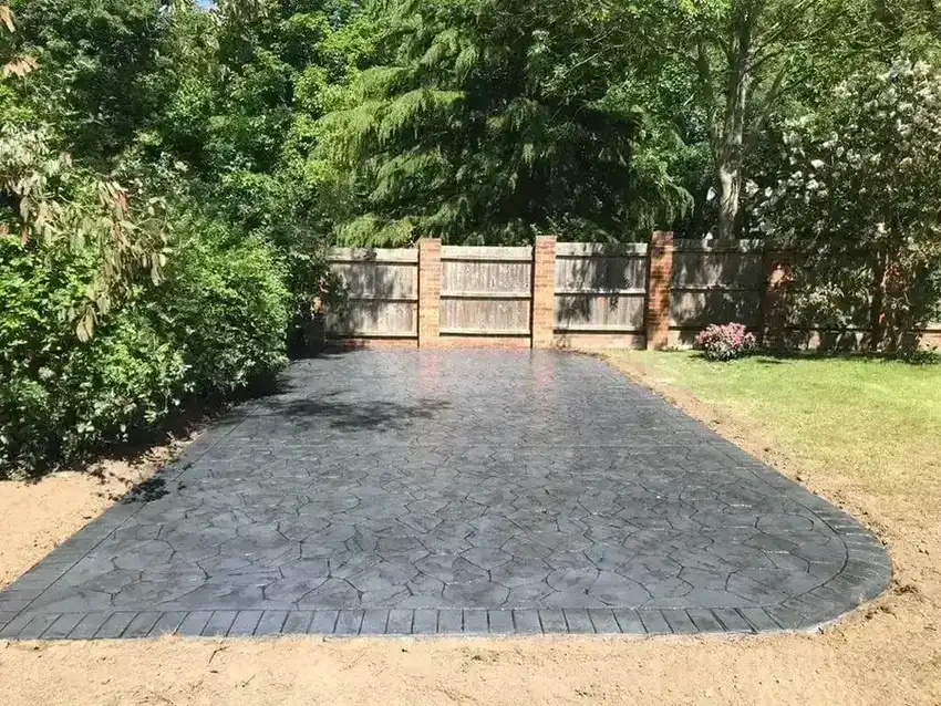 imprinted concrete driveways