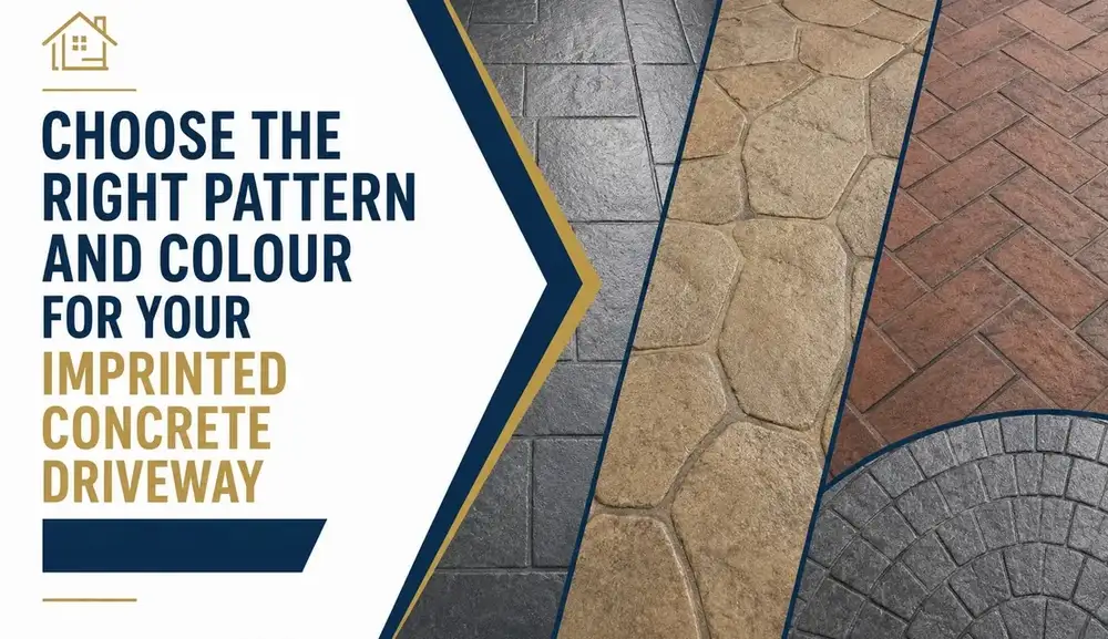 How to Choose Right Pattern & Colour for Imprinted Concrete Driveway