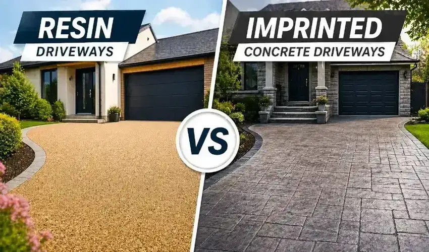 Resin vs Imprinted Concrete - Which Driveway is Best