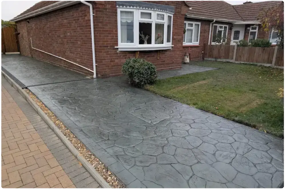 Decorative concrete paving detail