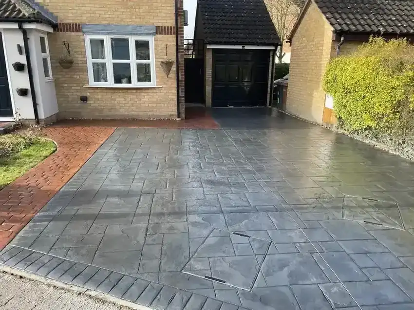 Block paving driveway