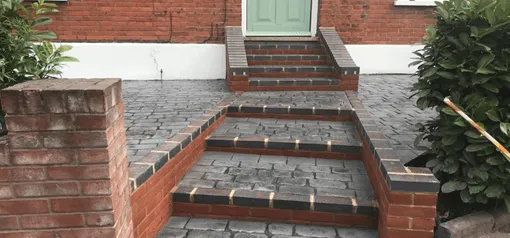 Paved patio area