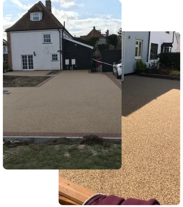Resin driveway installation in Essex