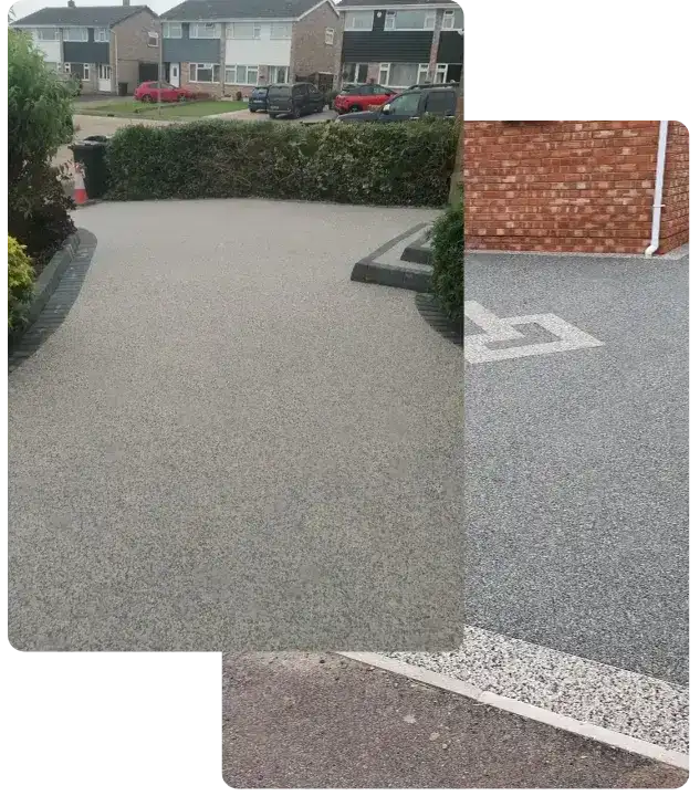 Resin bound driveway finished installation